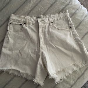 Abercrombie White Dad Shorts